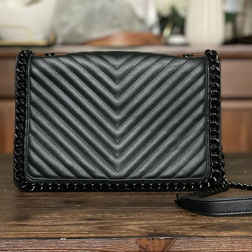 Aldo, crossbody flap bag, black